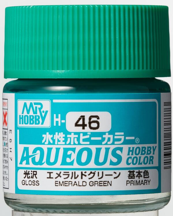 H-46  EMEALD GREEN - AQUEOUS HOBBY COLOR - NUEVA FORMULA. ALTA CONCENTRACION - 