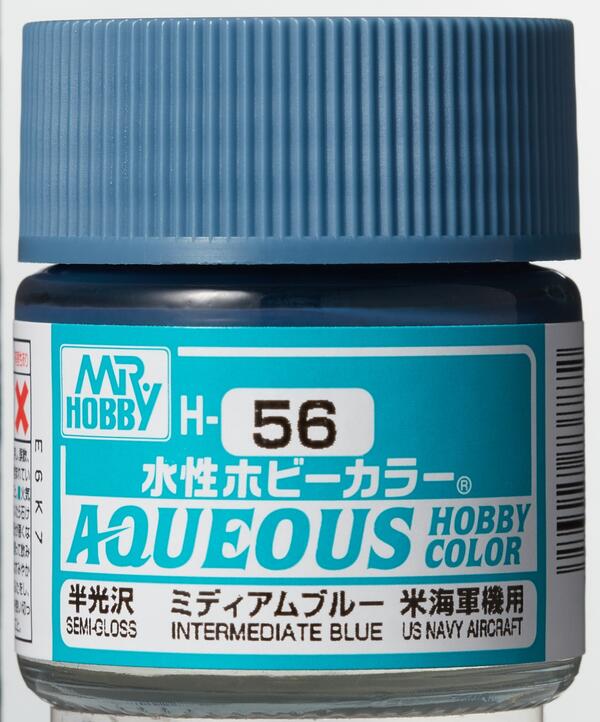 H-56  INTERMEDIATE BLUE - AZUL INTERMEDIO -   AQUEOUS HOBBY COLOR - NUEVA FORMULA. ALTA CONCENTRACIO