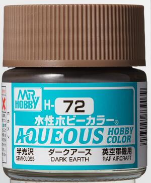 H-72 DARK EARTH - TIERRA OBSCURA - AQUEOUS HOBBY COLOR - NUEVA FORMULA. ALTA CONCENTRACION. RAF A H-72 DARK EARTH - TIERRA OBSCURA - AQUEOUS HOBBY COLOR - NUEVA FORMULA. ALTA CONCENTRACION. RAF A
