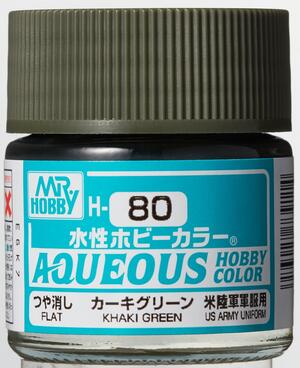 H-80 KHAKI GREEN - VERDE KHAKKY - AQUEOUS HOBBY COLOR - ALTA CONCENTRACION.RINDE 20ml. COMBAT UNIF H-80 KHAKI GREEN - VERDE KHAKKY - AQUEOUS HOBBY COLOR - ALTA CONCENTRACION.RINDE 20ml. COMBAT UNIF