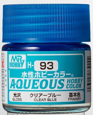 H-93  CLEAR BLUE -  AZUL TRANSLUCIDO - AQUEOUS HOBBY COLOR - ALTA CONCENTRACION. RINDE 20ml.