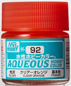 H-92 CLEAR ORANGE - NARANJA TRANSLUCIDO - AQUEOUS HOBBY COLOR - ALTA CONCENTRACION. RINDE 20ml. H-92 CLEAR ORANGE - NARANJA TRANSLUCIDO - AQUEOUS HOBBY COLOR - ALTA CONCENTRACION. RINDE 20ml.