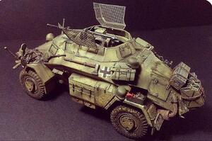 Sd.Kfz.222 LEICHTER PANZERSPAHWAGEN 4/4 - HIGH DETAIL MODEL KIT -