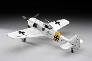 FOCKE WULF FW190 A-4 - ENGRAVED PANEL LINES, COWLING AND RADIAL ENGINE. DETAIL COOKPIT, DROP TANK. A