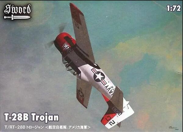 T-28B TROJAN . BIPLAZA TRAINING AIRPLANE. HI DETAIL MODEL KIT, ENGAVED PANEL LINES, DETAIL RESIN RAD
