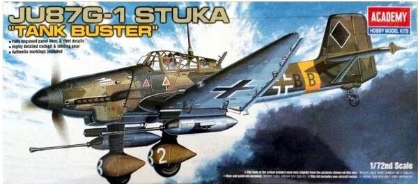 JU 87 G-1 "TANK BUSTER" STUKA. HI DETAIL MODEL KIT + EDUARD PHOTO-ETCHED DETAIL SET+ RESIN SEATS AND