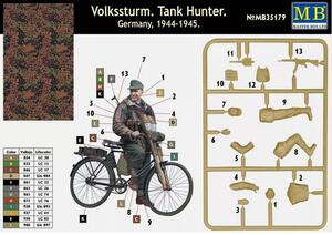 VOLKSSTURM. TANK HUNTER. GERMANY 1944-45. HIGH DETAIL MODEL KIT