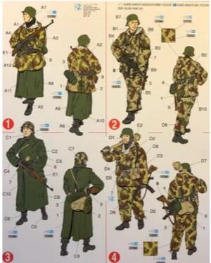 352nd VOLKSGRENADIER DIVISION (ADENES 1944).  4 FIGURES.