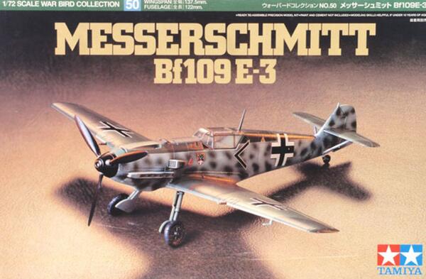 MESSESCHMITT Bf 109 E-3. HIGH DETAIL MODEL KIT. PLUS + MASTER MG 17 ARMAMENT & PITOT TUBE.