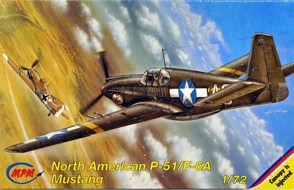 P-51 / F-6A  NORTH AMEICAN MUSTANG. INCLUDES COCKPIT RESIN DETAIL PIECES. 