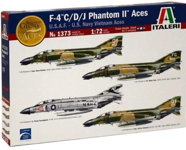 F-4 C-D-J PHANTOM II VIETNAM ACES. DECALS 4 VERSIONS PILOTS: ROBIN OLDS - RICHARD STEPHEN - "STEVE R