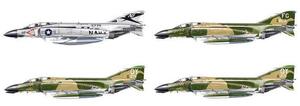 F-4 C-D-J PHANTOM II VIETNAM ACES. DECALS 4 VERSIONS PILOTS: ROBIN OLDS - RICHARD STEPHEN - "STEVE R