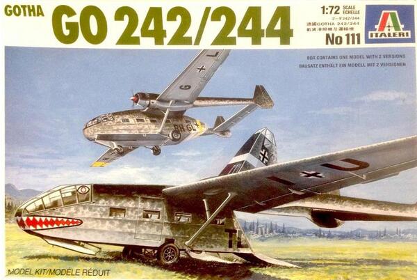GOTHA GO 242 / 244 GLIDER AND TRANSPORT PLANE. RICH DETAIL IN ALL SURFACES.