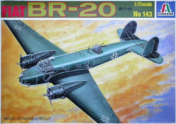 FIAT BR-20 ITALIAN BOMBER. FULL DETAIL MODEL KIT.