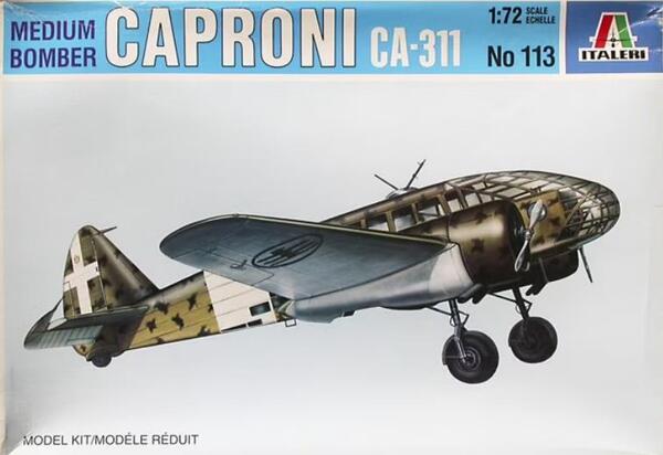 CAPRONI CA-311 ITALIAN MEDIUM BOMBER AND TANSPORT PLANE. FULL DETAIL MODEL KIT