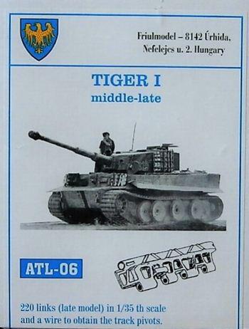 GERMAN METAL TRACK FOR TIGER I MIDDLE-LATE. 220 METAL LINKS TO OBTAIN THE TRACK PIVOTS. FULLY ARTICU