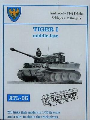 GERMAN METAL TRACK FOR TIGER I MIDDLE-LATE. 220 METAL LINKS TO OBTAIN THE TRACK PIVOTS. FULLY ARTICU