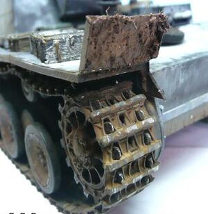 GERMAN METAL TRACK FOR TIGER I MIDDLE-LATE. 220 METAL LINKS TO OBTAIN THE TRACK PIVOTS. FULLY ARTICU