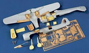 FW 190 A-8 FOCKE WULF UPDATE SET. RESIN & PHOTO-ETCHED PARTS FOR COCKPIT, ENGINE, WHEELS, FLAPS, GUN