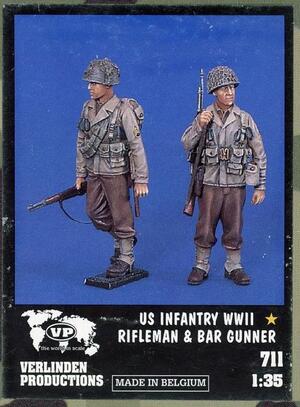 U.S. INFANTRY WWII. RIFLEMAN AND BAR GUNNER. HIGH DETAIL EINE FIGURES. U.S. INFANTRY WWII. RIFLEMAN AND BAR GUNNER. HIGH DETAIL EINE FIGURES.