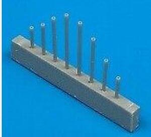 P-47D THUNDEBOLT GUN BARRELS. HIGH DETAIL RESIN GUNS