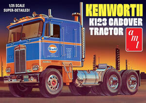 KENWORTH K123 CABOVER TRACTOR. CHASIS w TAMDEM REAR AXIS, BEAM SUSPENSION, DISC WHEELS, VINYL TIRES;