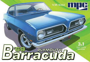 PLYMOUTH BARRACUDA '69 3 in 1. STOCK, CUSTOM, DRAG RACING. 383 CU.IN. V8 ENGINE, 4 BARREL CARB, 3 WH