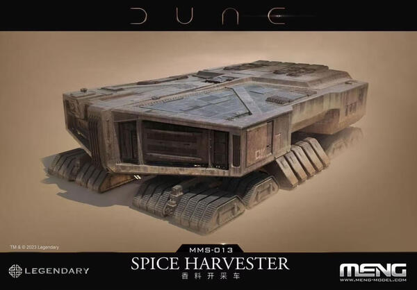 ARRAQUIS SPICE HARVESTER VEHICLE - DUNE- DETAILED REPLICA. ALL-TERRAIN TRACKS CAN MOVE TO SUIT GROUN