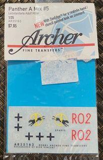PHANTER A 1 SS. PZ DIVISION LEIBSTANDARTE" ADOLF HITLER" DECAL. NORMANDY 1944. WITH ZIMEDGE, STENCIL