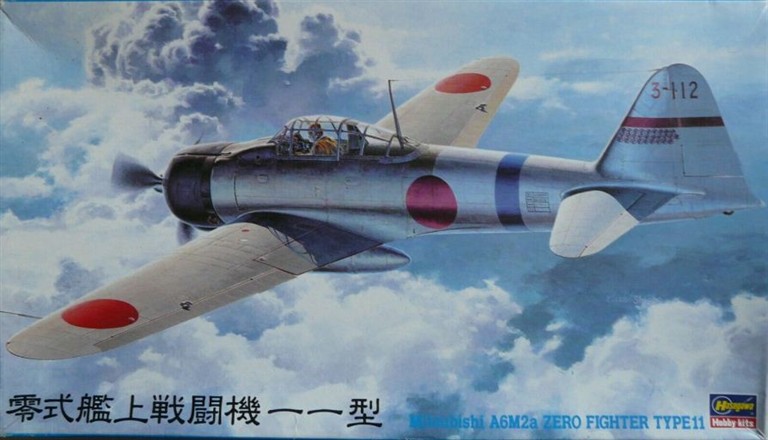 MITSUBISHI A6M2a TPE 11 ZERO FIGHTER. BOX ART : https://www.scalemates.com/products/img/4/7/5/153475
