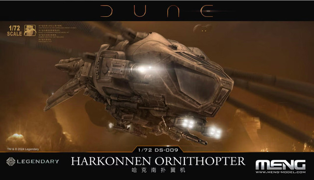DUNE HARKONEN ONITHOPTER VEHICLE. BOX ART : https://www.scalemates.com/products/img/9/7/3/1556973-32