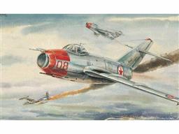 MIG-15 BIS "FAGOT" B FIGHTE. RUSSIAN JET FIGHTER. 