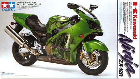 KAWASAKI NINJA ZX-12R MOTORCYCLE. DETAILED 4 STROKE ENGINE, ALUMINIUM MONOCOQUE FRAME AND TRANSPAREN