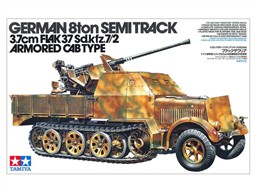 GERMAN 8ton SEMI TRACK 3.7cm FLAK 37 Sd.kfz. 7 / 2 ARMORED CAB TYPE. COMPLETE CHASIS. 