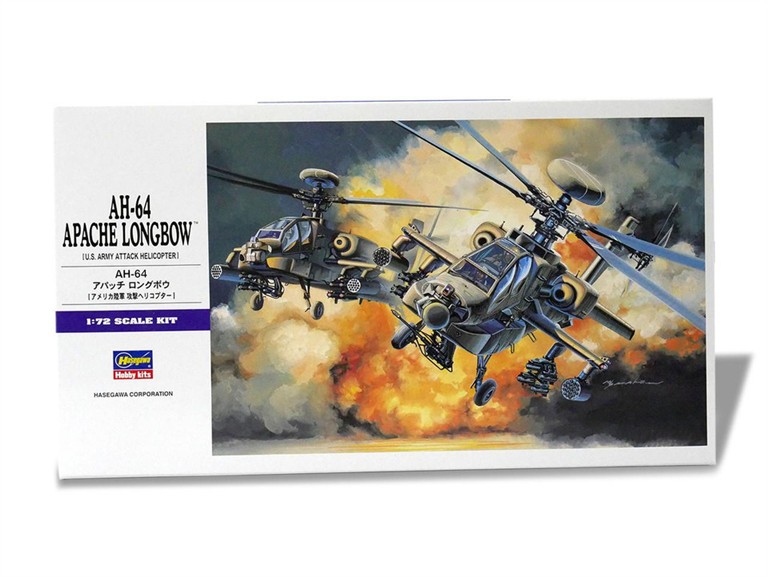 AH-64 APACHE LONGBOWL. U.S. ARMY ATTACK HELICOPTER. COMPLETE SUFACE DETAIL AND GUNS. NEGATIVE PANEL.