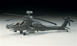 AH-64 APACHE LONGBOWL. U.S. ARMY ATTACK HELICOPTER. COMPLETE SUFACE DETAIL AND GUNS. NEGATIVE PANEL.