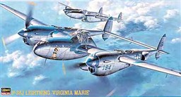 P-38 J LIGHTNING "VIGINIA MARIE". U.S. ARMY AIR FORCE FIGHTER. DETAIL COCKPIT AND CONTROL SUFACES. N