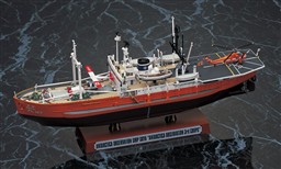 SOYA ANTARCTICA OBSEVATION SHIP 3rd CORPS. HIGH DETAIL IN ALL DECK, EQUIPMENT, PLANE AND HELICOPTER.