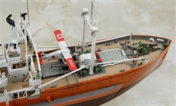 SOYA ANTARCTICA OBSEVATION SHIP 3rd CORPS. HIGH DETAIL IN ALL DECK, EQUIPMENT, PLANE AND HELICOPTER.
