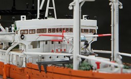SOYA ANTARCTICA OBSEVATION SHIP 3rd CORPS. HIGH DETAIL IN ALL DECK, EQUIPMENT, PLANE AND HELICOPTER.